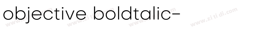 objective boldtalic字体转换